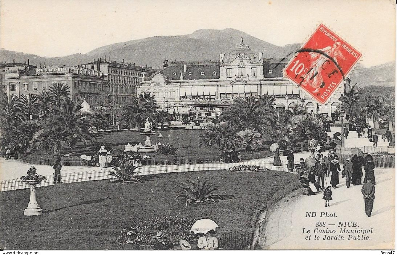 06 Nice Le Casino Municipal Et Le Jardin Public - Parcs Et Jardins