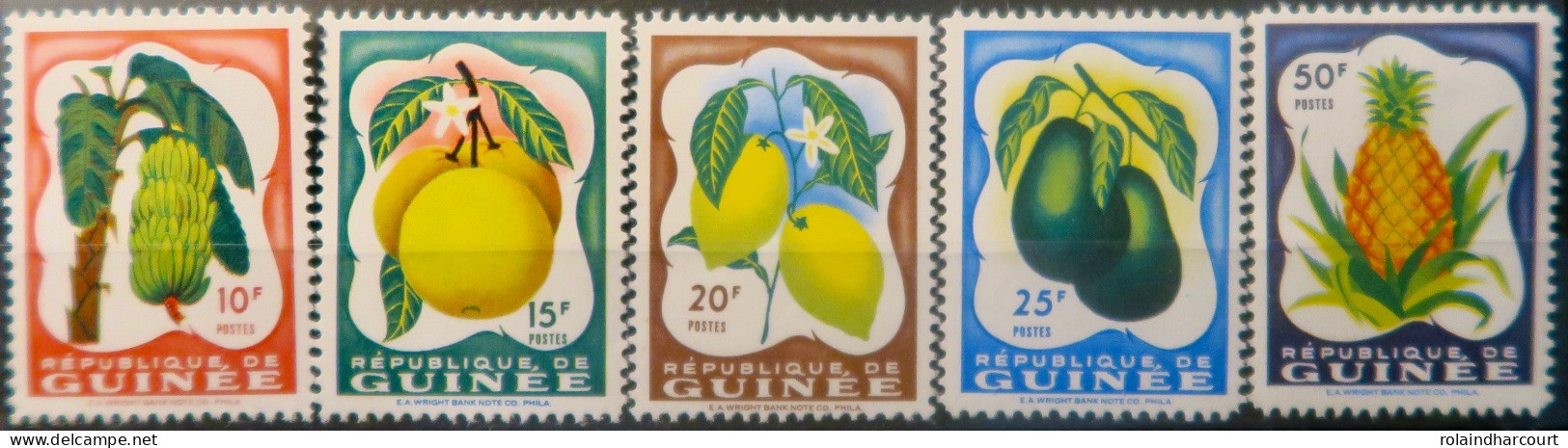 R2253/704 - GUINEE - 1959 - SERIE COMPLETE - N°16 à 20 NEUFS* - Guinée (1958-...)