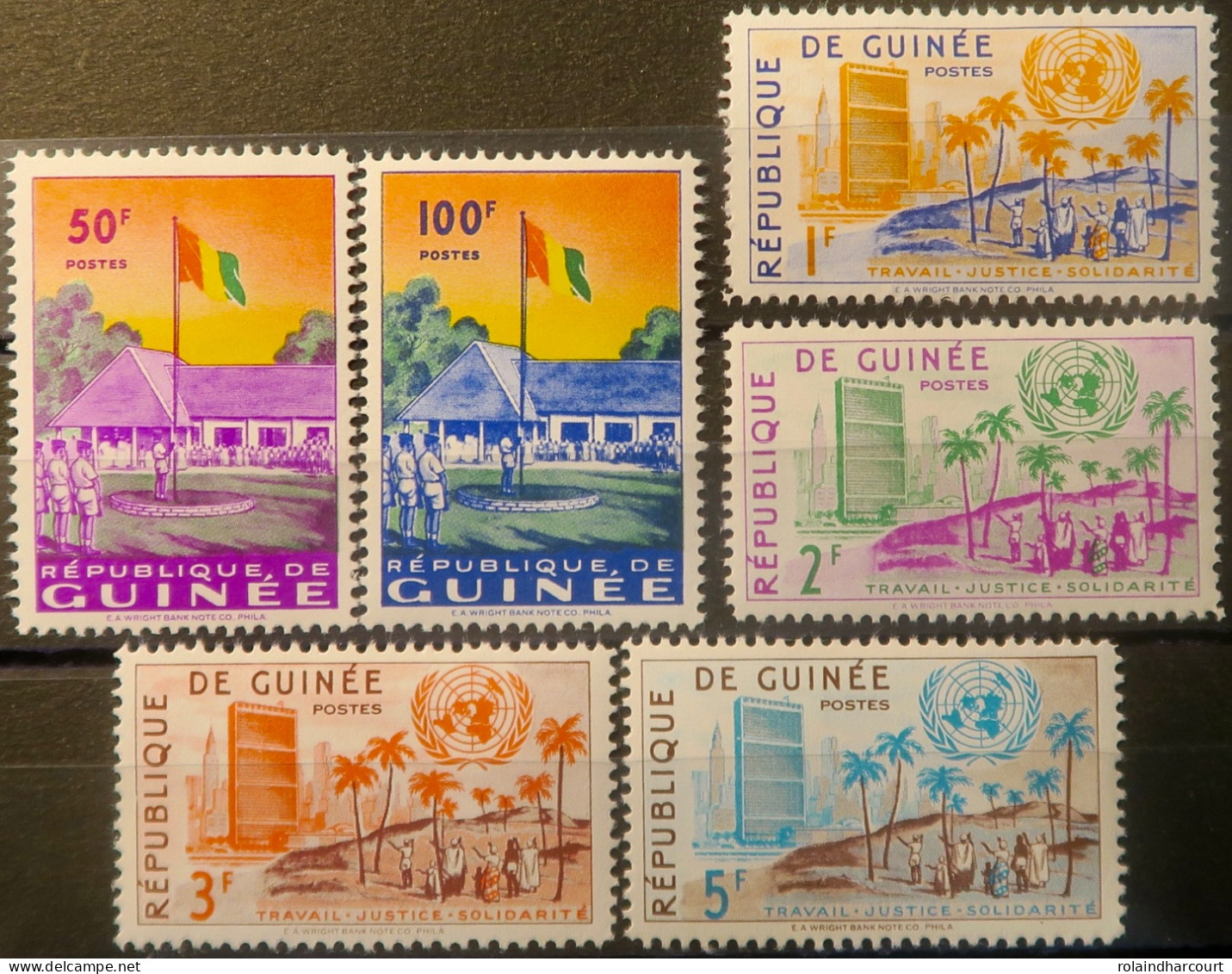 R2253/705 - GUINEE - 1959 - SERIE COMPLETE - N°21 à 26 NEUFS* - Guinee (1958-...)