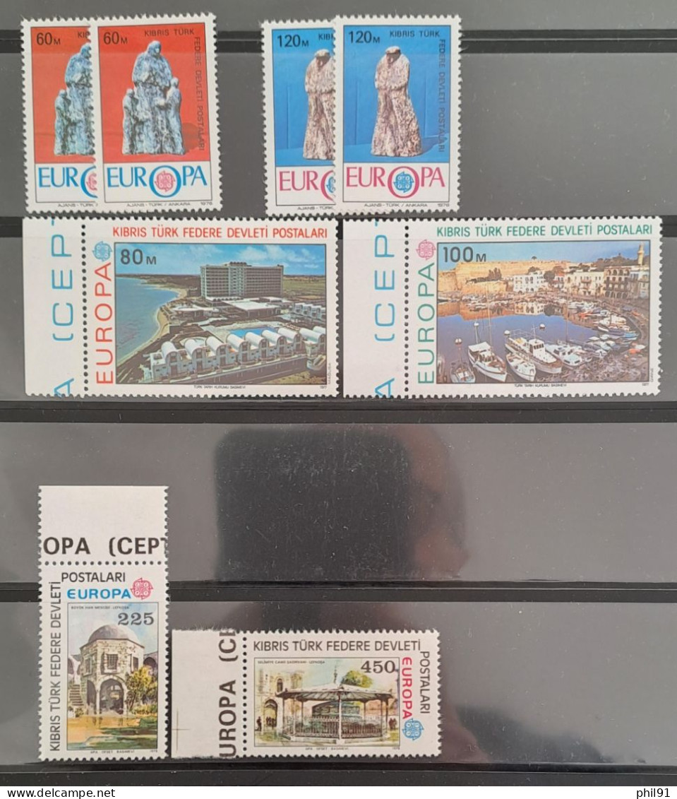 CHYPRE (Turquie)    Europa 1976, 1977 Et 1978  ** - Ungebraucht