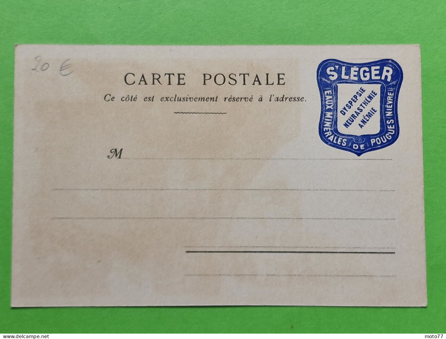 PORTE-TIMBRE France N° 1370 Yvert & Tellier 2010 - St LEGER - Imprimé Sur CPA Paris Expo 1900 Andalousie 2/ COTE 100€ - Non Classificati