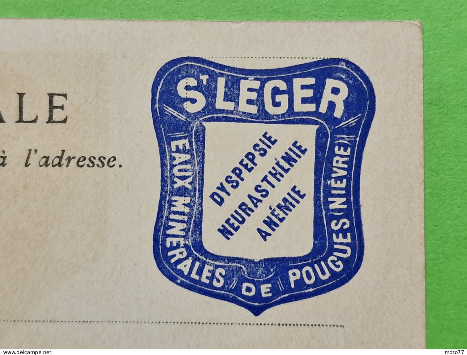 PORTE-TIMBRE France N° 1370 Yvert & Tellier 2010 - St LEGER - Imprimé Sur CPA Paris Expo 1900 Andalousie 2/ COTE 100€ - Non Classés