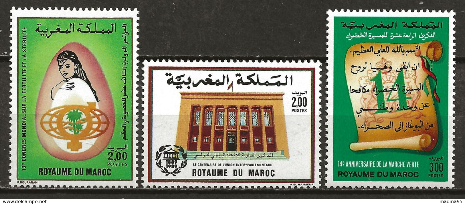 MAROC: **, N° YT 1075, 1076  Et 1077, TB - Marokko (1956-...)