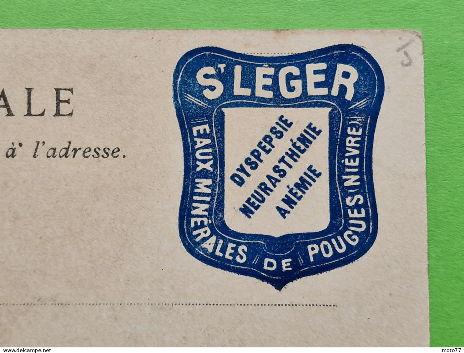 PORTE-TIMBRE France N° 1370 Yvert & Tellier 2010 - St LEGER - Imprimé Sur CPA Paris Expo 1900 Andalousie 3/ COTE 100€ - Non Classificati