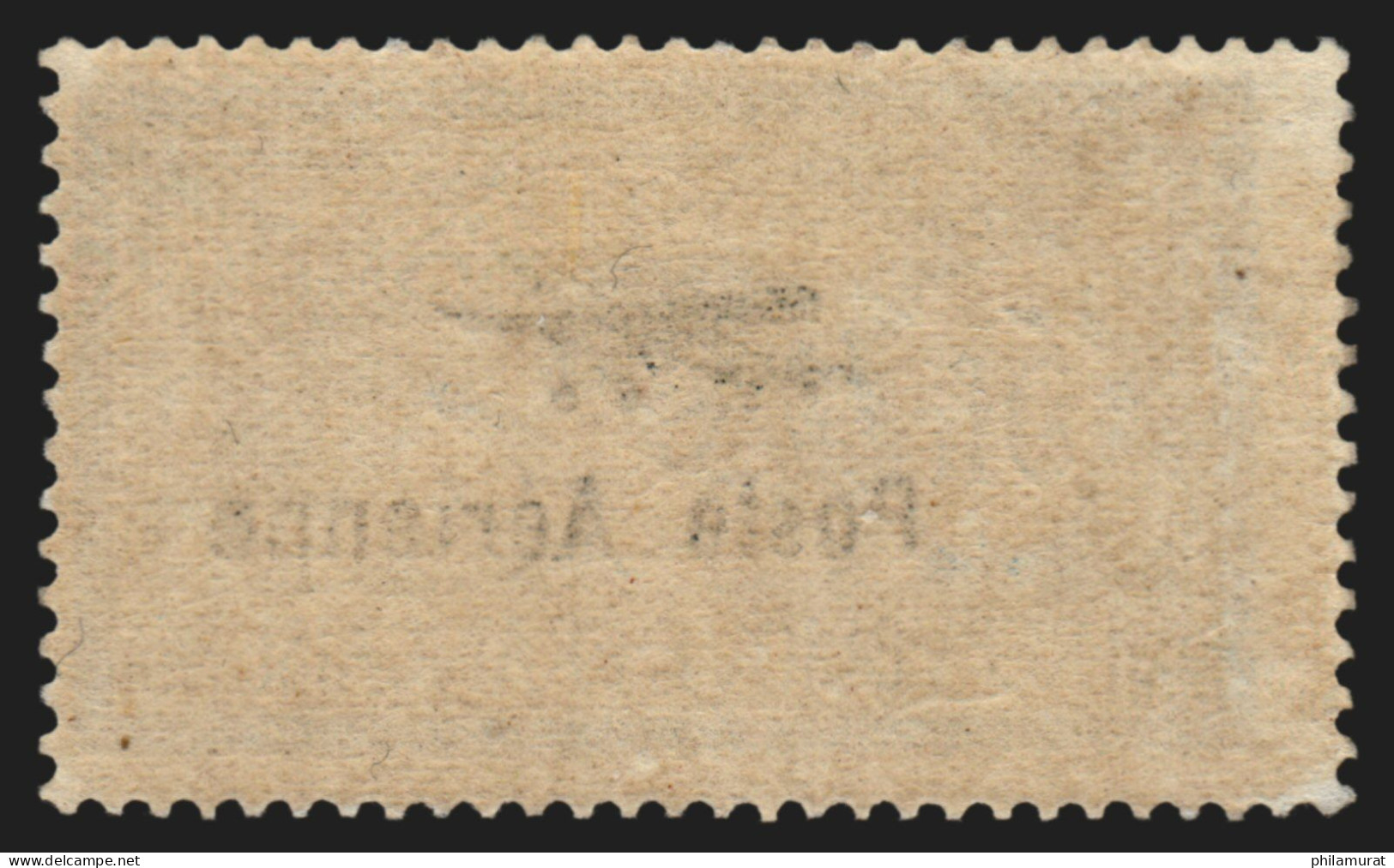 Poste Aérienne N°2, Merson Surchargé 5fr Bleu, Neufs * Infime Trace De Ch. - TB - 1927-1959 Mint/hinged