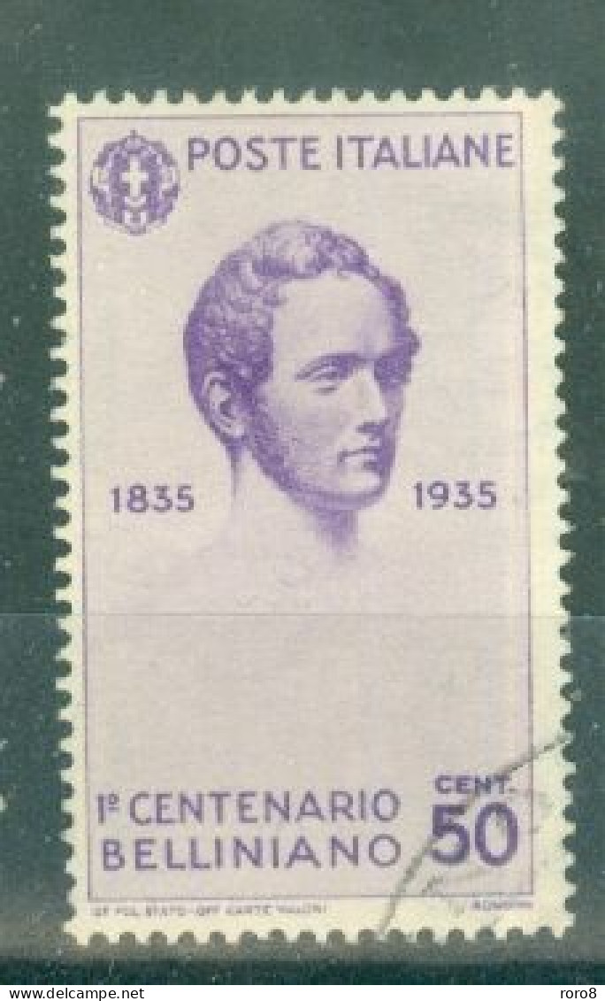 ITALIE - N°370 Oblitéré - Centenaire De La Mort Du Compositeur Vincenzo Bellini (1801-1835). - Used