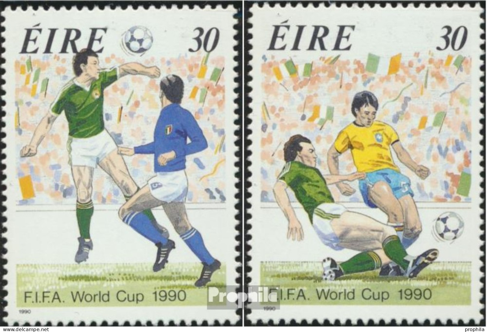 Irland 712-713 (kompl.Ausg.) Postfrisch 1990 Weltmeisterschaft - Ongebruikt