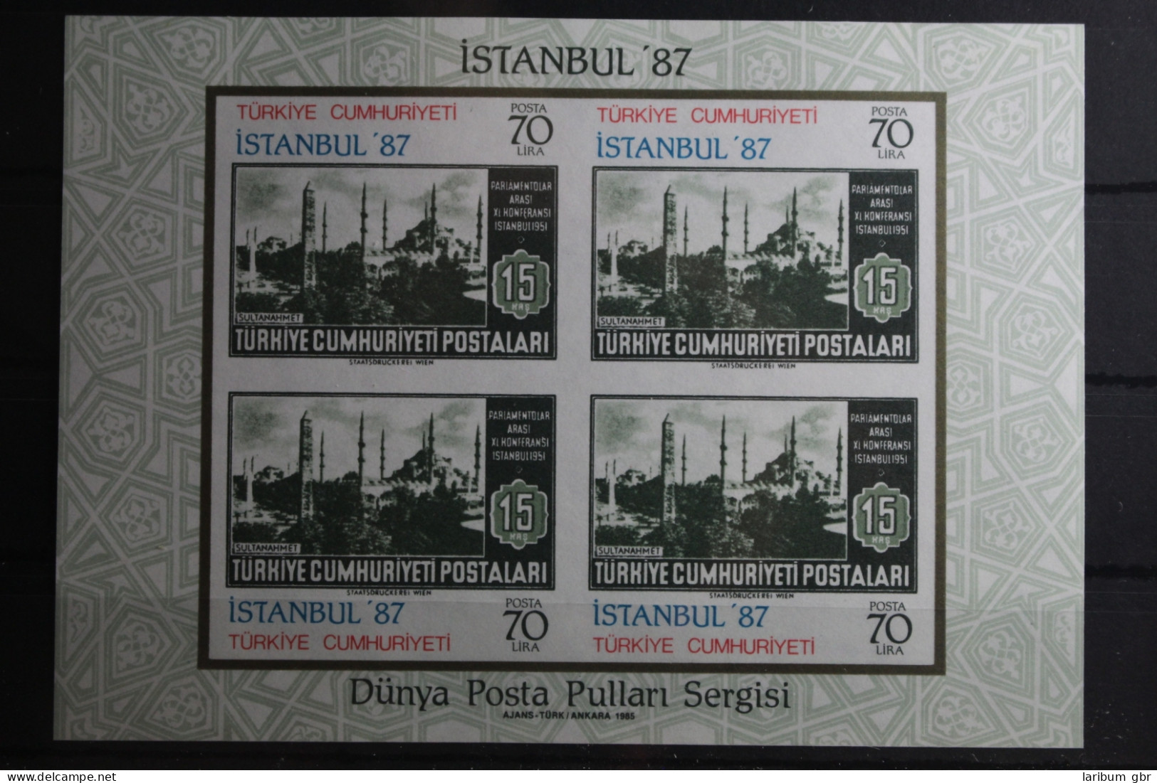 Türkei Block 24 Mit 2700-2701 Postfrisch #UF650 - Altri & Non Classificati