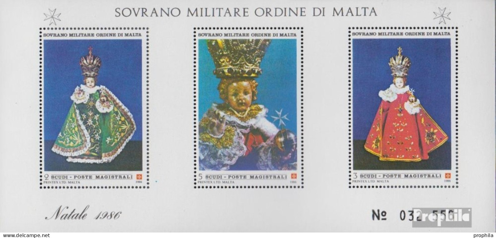 Malteserorden (SMOM) Kat-Nr.: Block20 (kompl.Ausg.) Postfrisch 1986 Weihnachten - Malta (la Orden De)