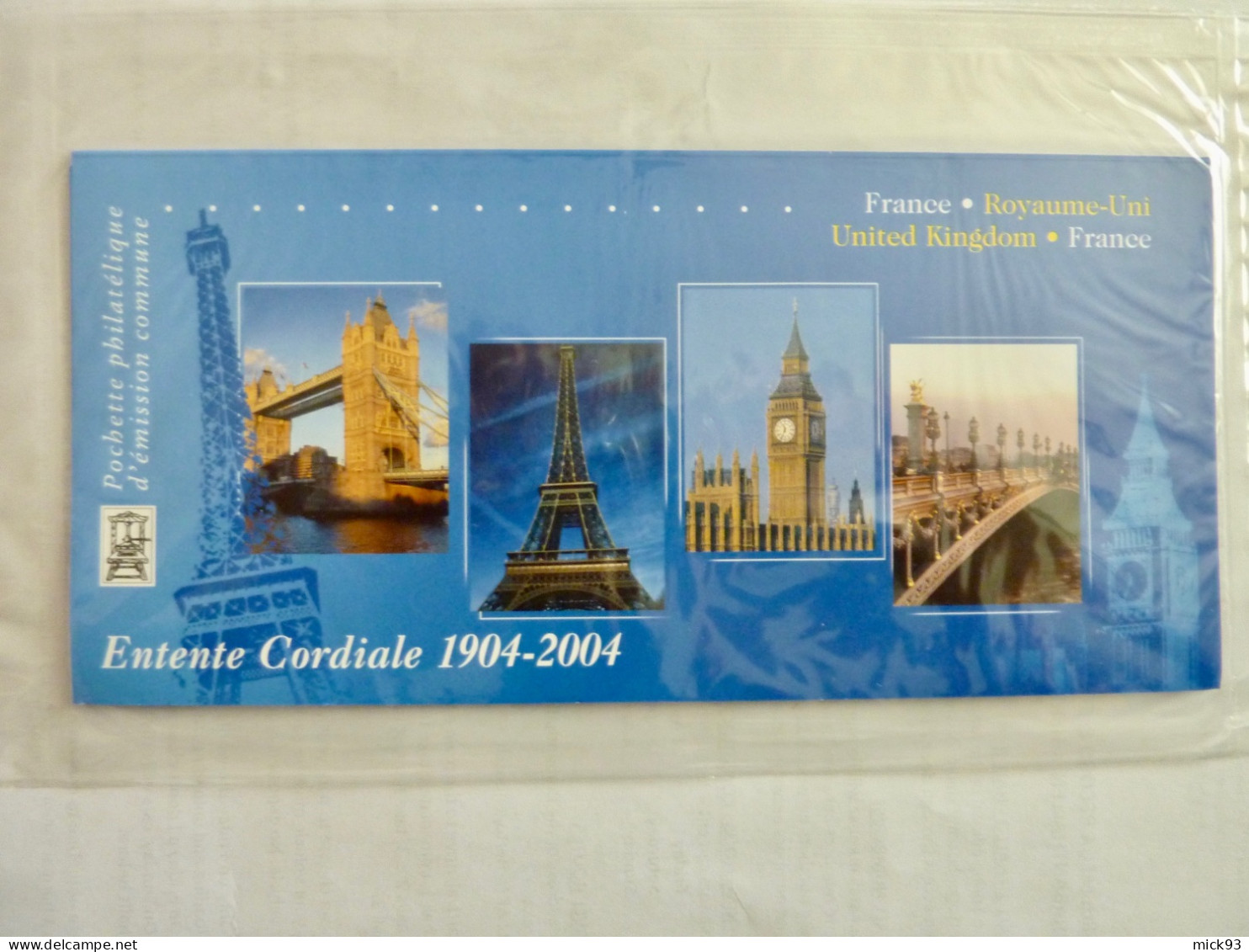 France Bloc émissions Communes France-Royaume Uni 2004 - Souvenir Blocks