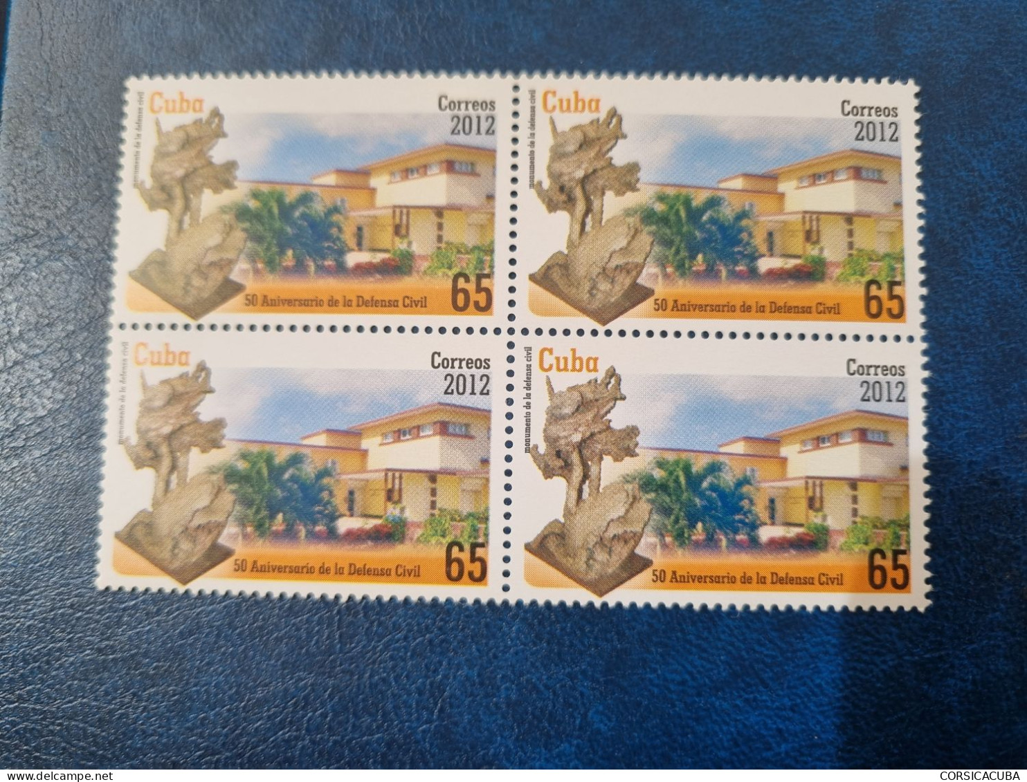 CUBA  NEUF  2012    DEFENSA  CIVIL  //  PARFAIT  ETAT  //  1er  CHOIX  // Bloc De 4 - Unused Stamps