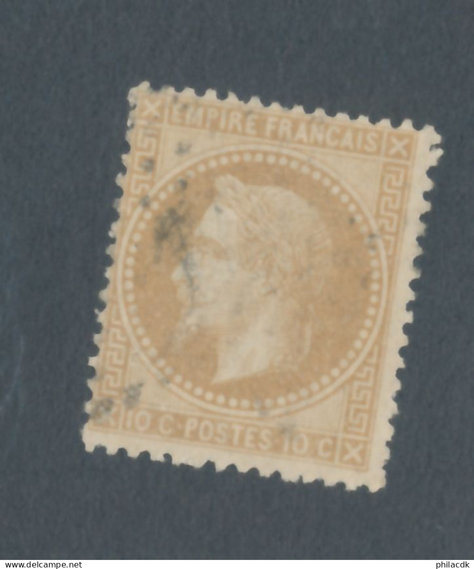 FRANCE - N° 28A OBLITERE -  1867 - COTE : 20€ - 1863-1870 Napoleon III With Laurels