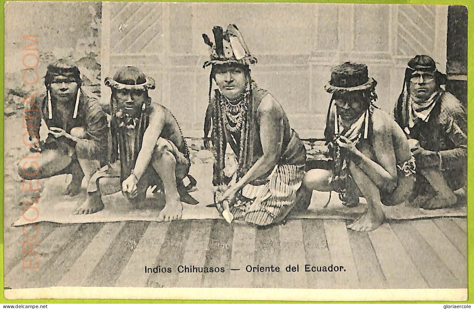 17230  - ECUADOR-  VINTAGE POSTCARD - Indios Chihuasos - Equateur