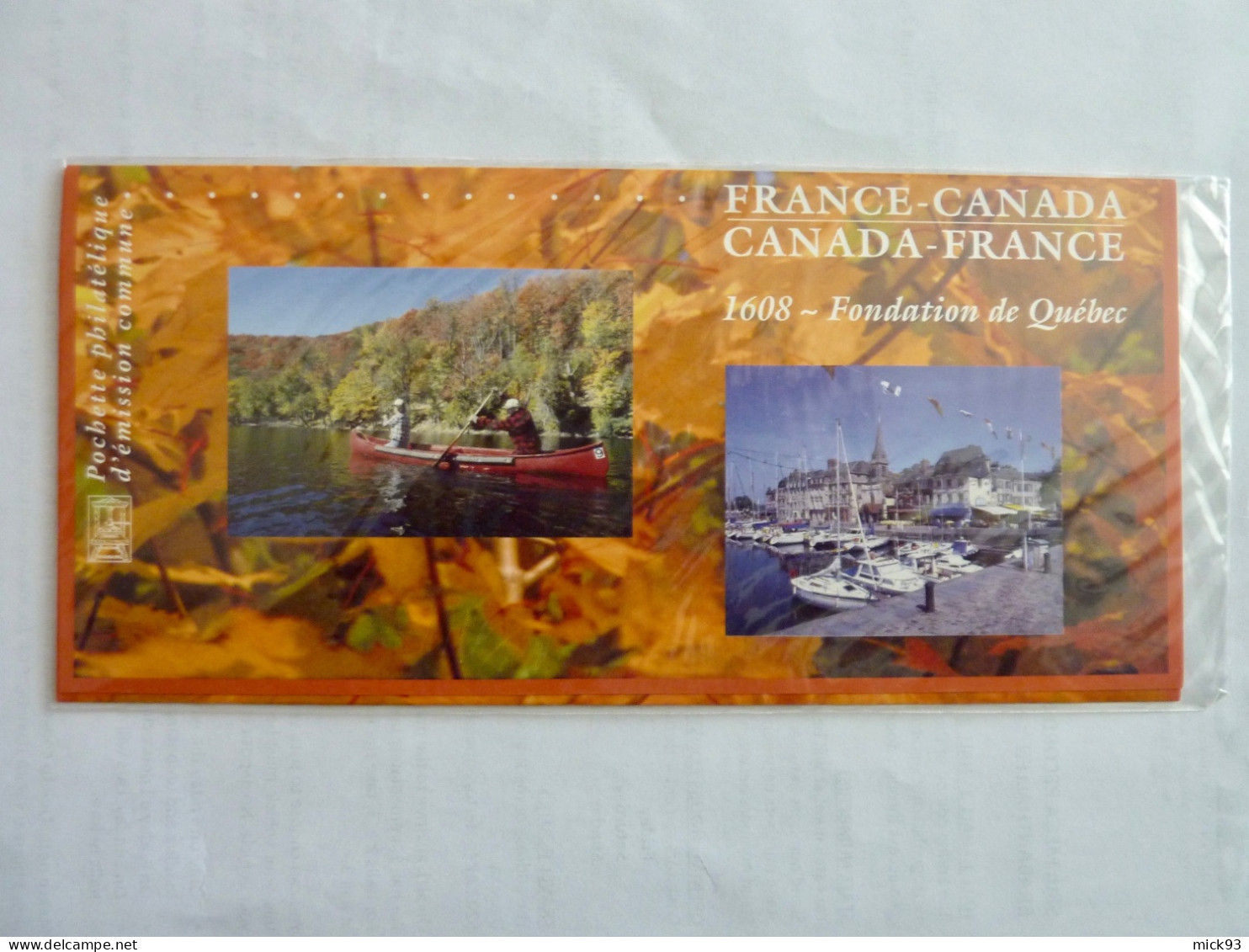 France Bloc émissions Communes France-Canada 2008 - Souvenir Blocks & Sheetlets