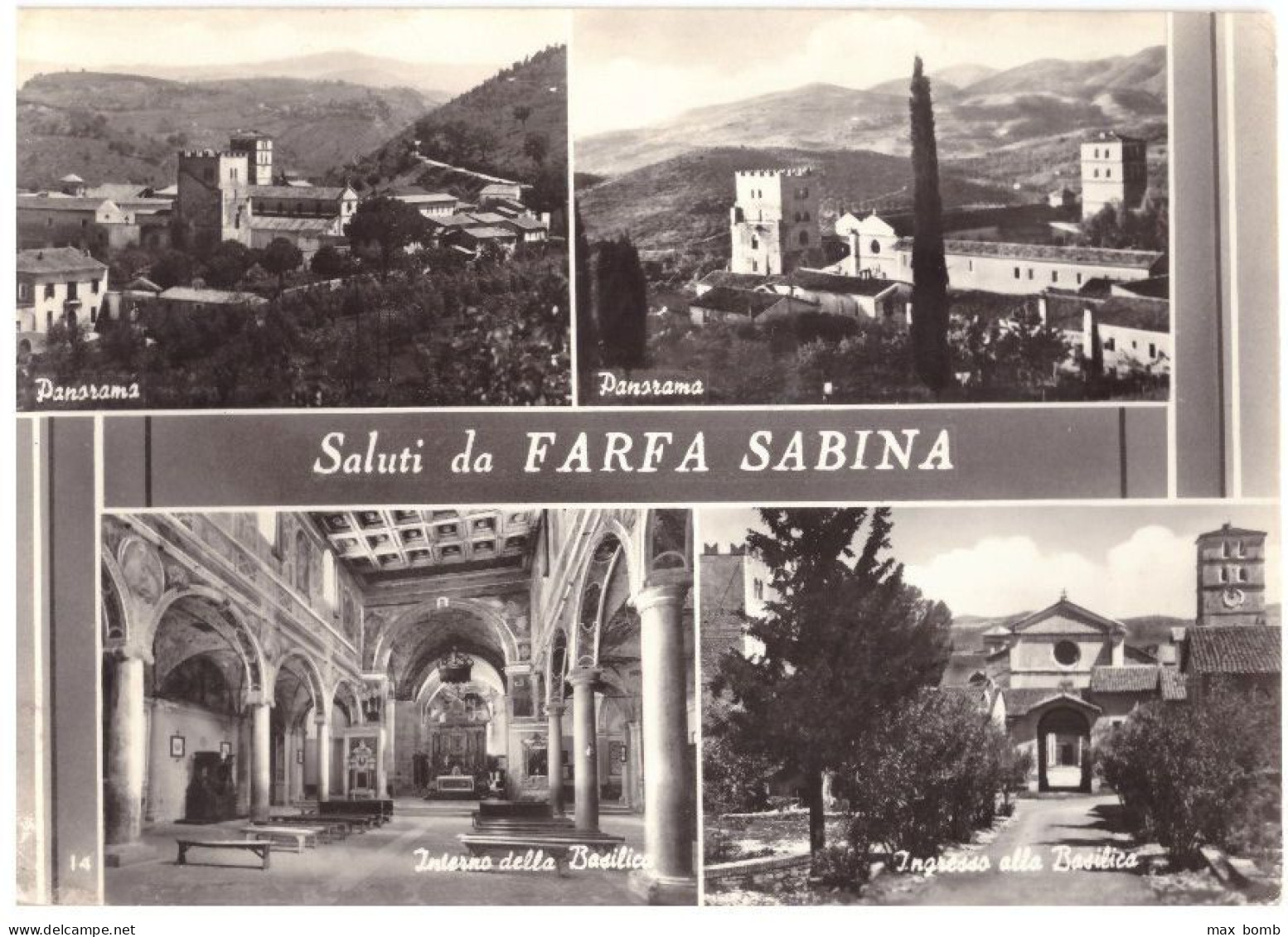 1957 FARFA  SABINA 1  SALUTI DA    RIETI - Rieti