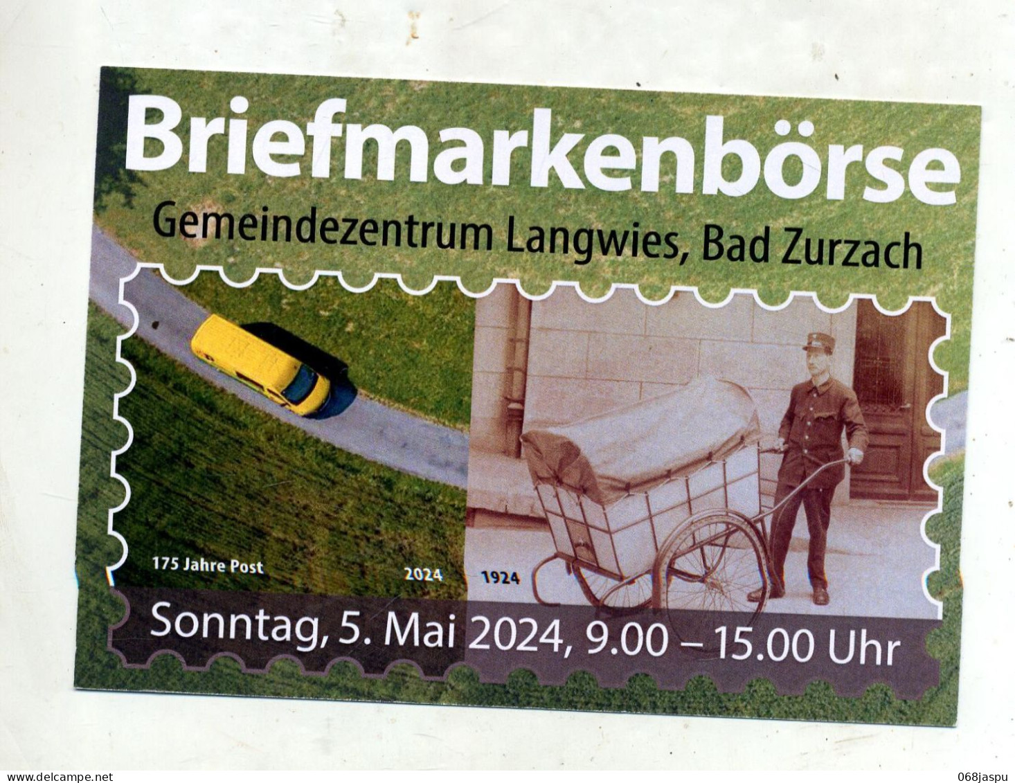 Carte Expo Zurbach Theme Poste Facteur - Advertising