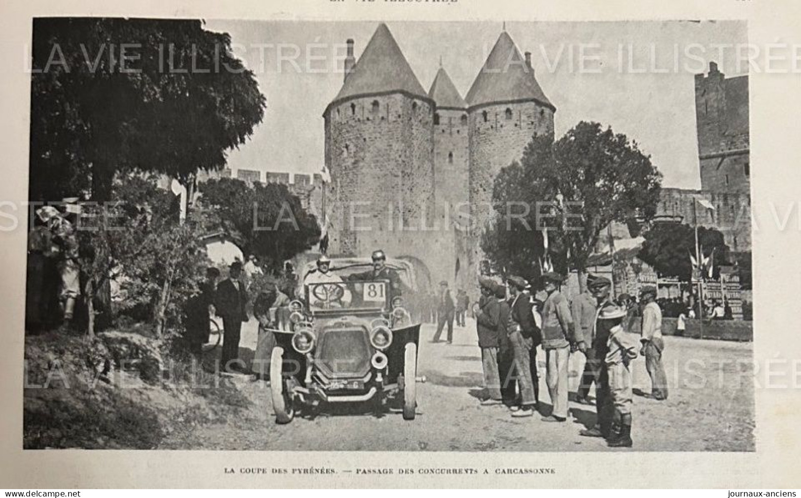 1905 COURSE AUTOMOBILE - LA COUPE DES PYRÉNÉES - TOULOUSE - BEZIERS - CARCASSONNE - NARBONNE - 1900 - 1949