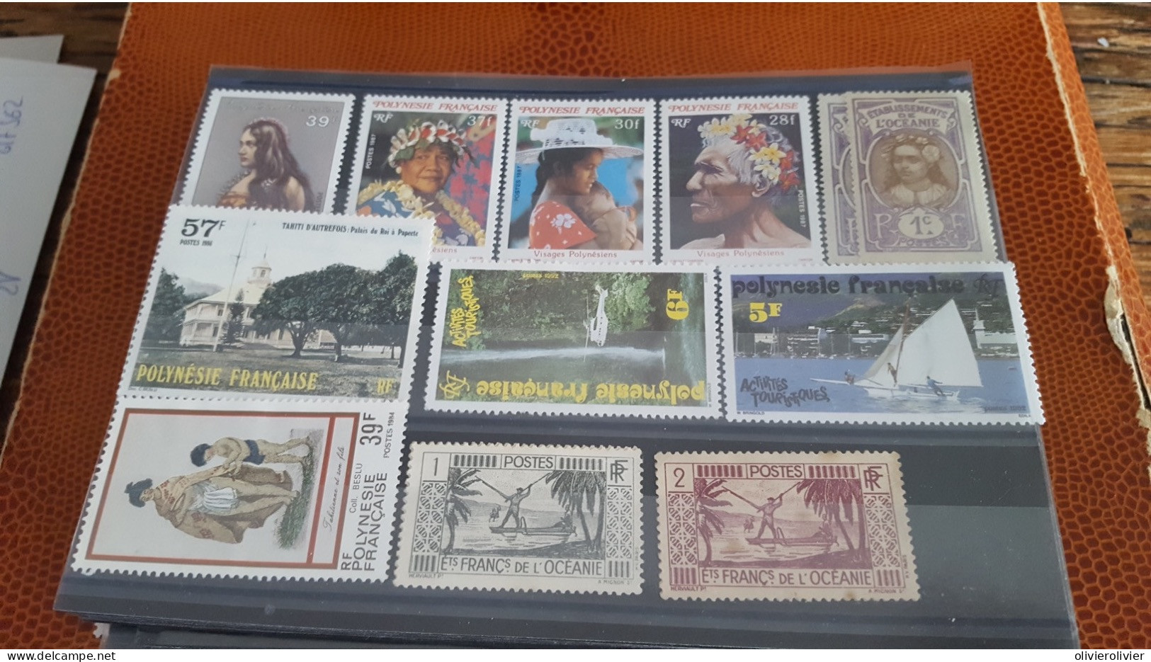 REF A1588  COLONIE FRANCAISE POLYNESIE - Collections, Lots & Séries