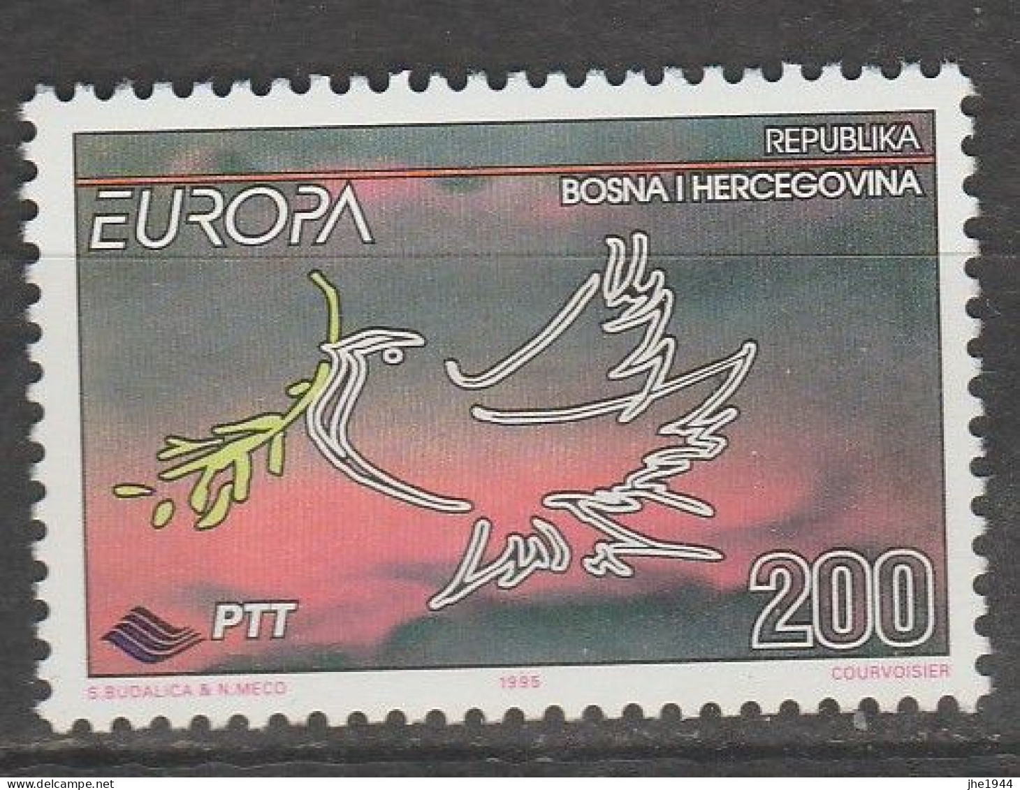 Bosnie-Herzegovine Europa 1995 N° 162 ** Paix Et Liberté - 1995