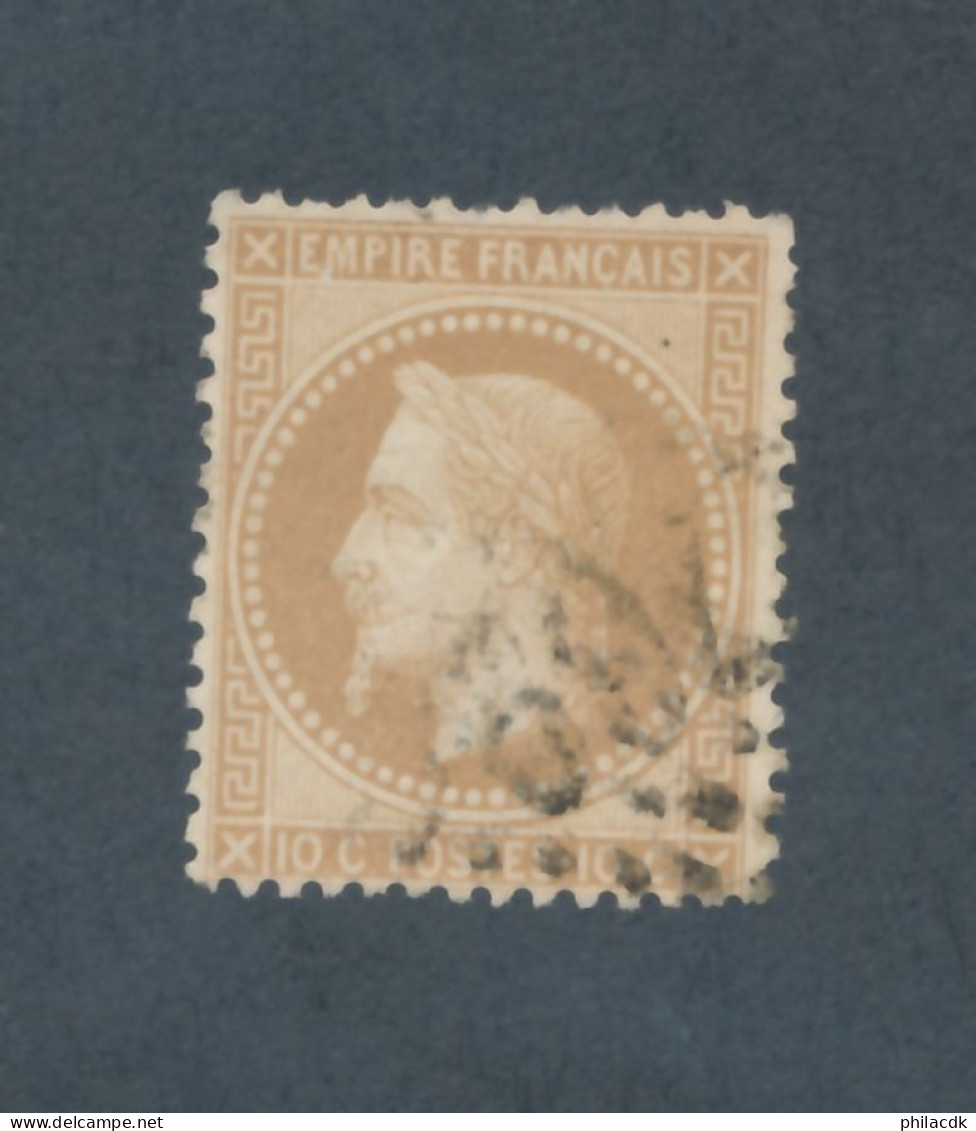 FRANCE - N° 28A OBLITERE AVEC GC 1769 LE HAVRE -  1867 - COTE : 20€ - 1863-1870 Napoléon III Lauré