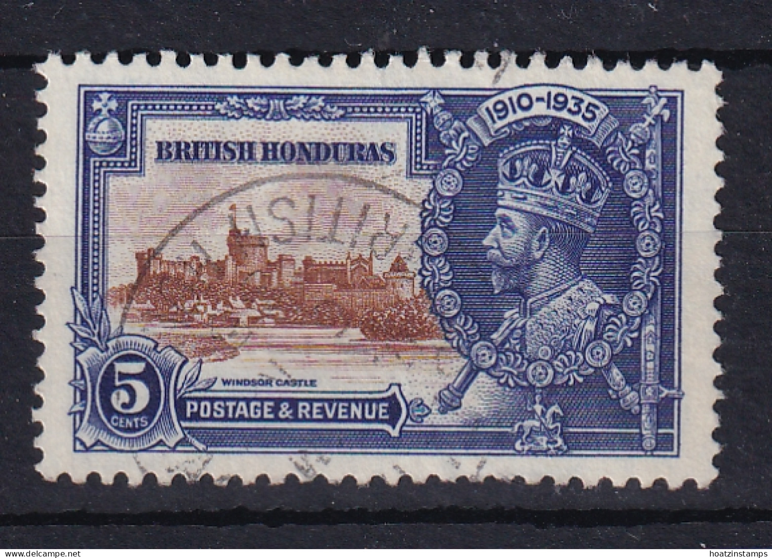 British Honduras: 1935   Silver Jubilee   SG145   5c   Used - Honduras Británica (...-1970)