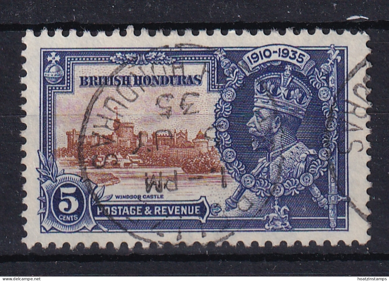 British Honduras: 1935   Silver Jubilee   SG145   5c   Used - British Honduras (...-1970)