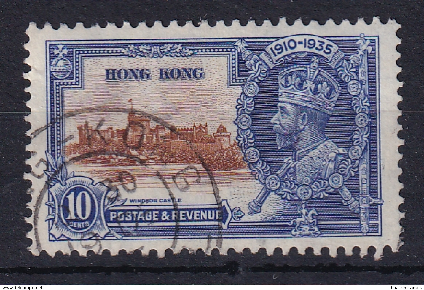 Hong Kong: 1935   Silver Jubilee   SG135    10c    Used - Used Stamps