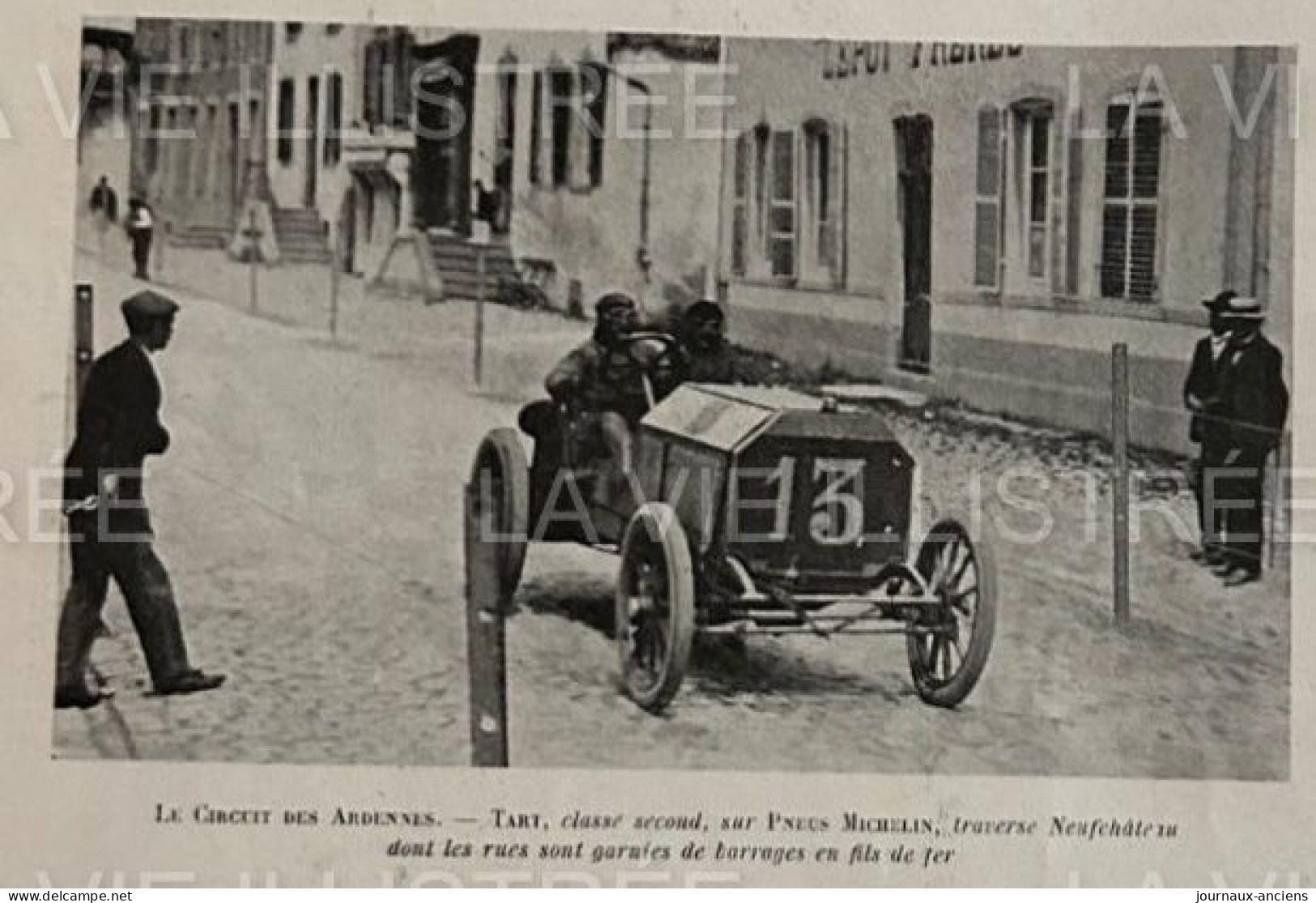 1905 COURSE AUTOMOBILE - LE CIRCUIT DES ARDENNES - VAINQUEUR HÉMERY SUR DARRACQ - TART - WAGNER - LE BLON - 1900 - 1949