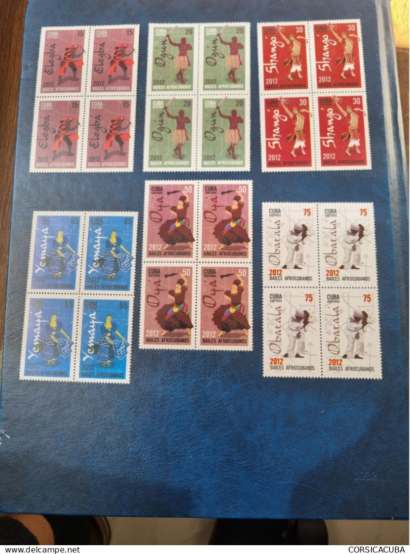 CUBA  NEUF  2012   BAILES  AFROCUBANOS  //  PARFAIT  ETAT  //  1er  CHOIX  // Bloc De 4 - Unused Stamps