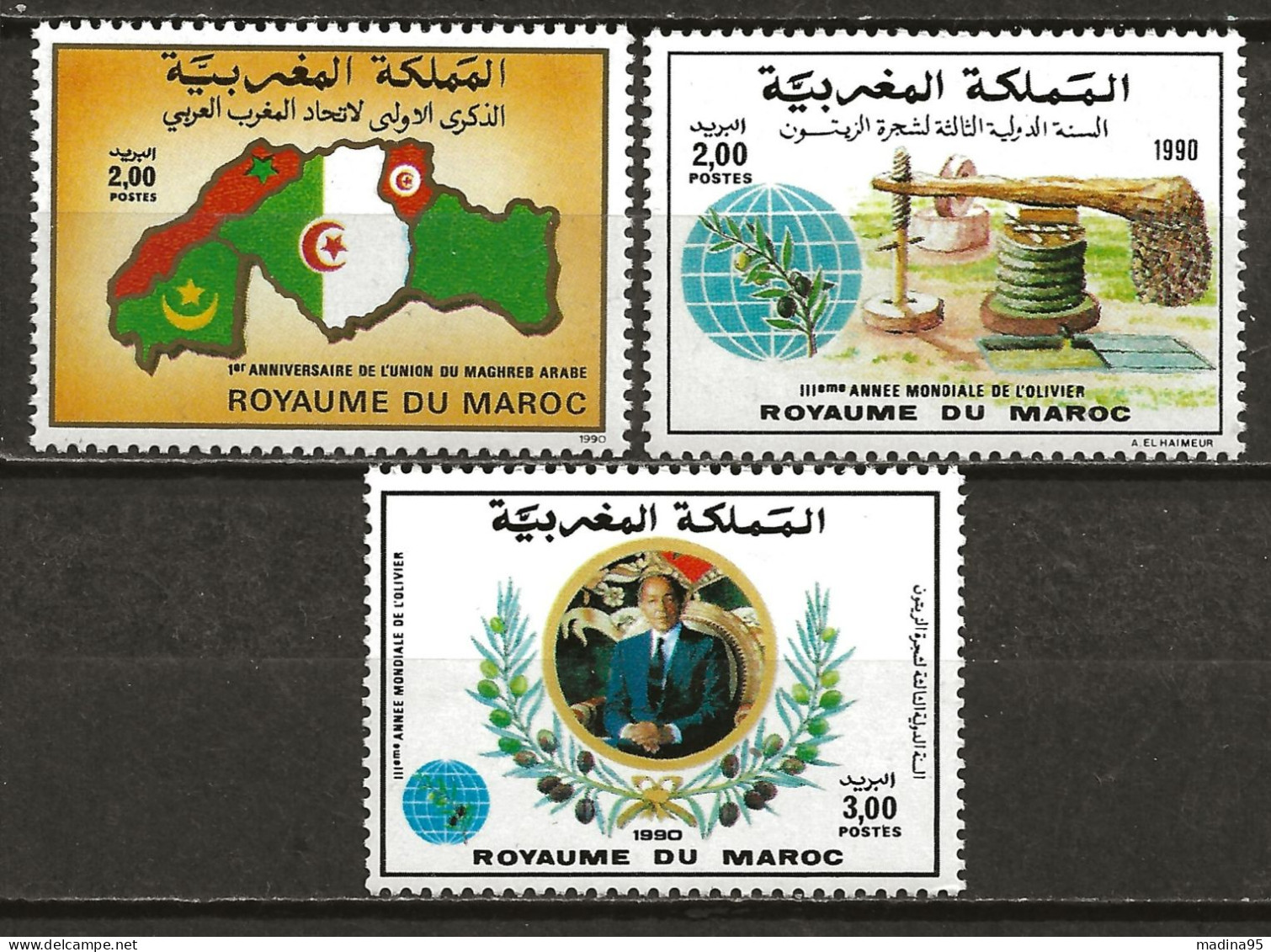 MAROC: **, N° YT 1080, 1081  Et 1082, TB - Marokko (1956-...)