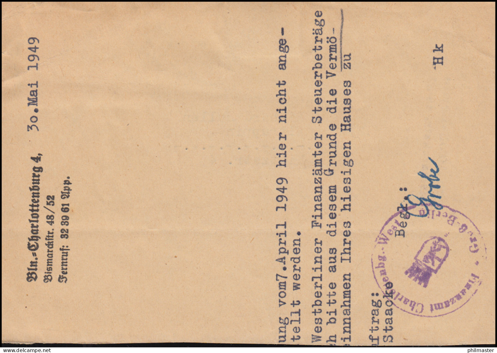 229 Liebknecht Und Luxemburg 24 Pf Auf Briefstück BERLIN 1.6.1949 Nach Altruppin - Coins