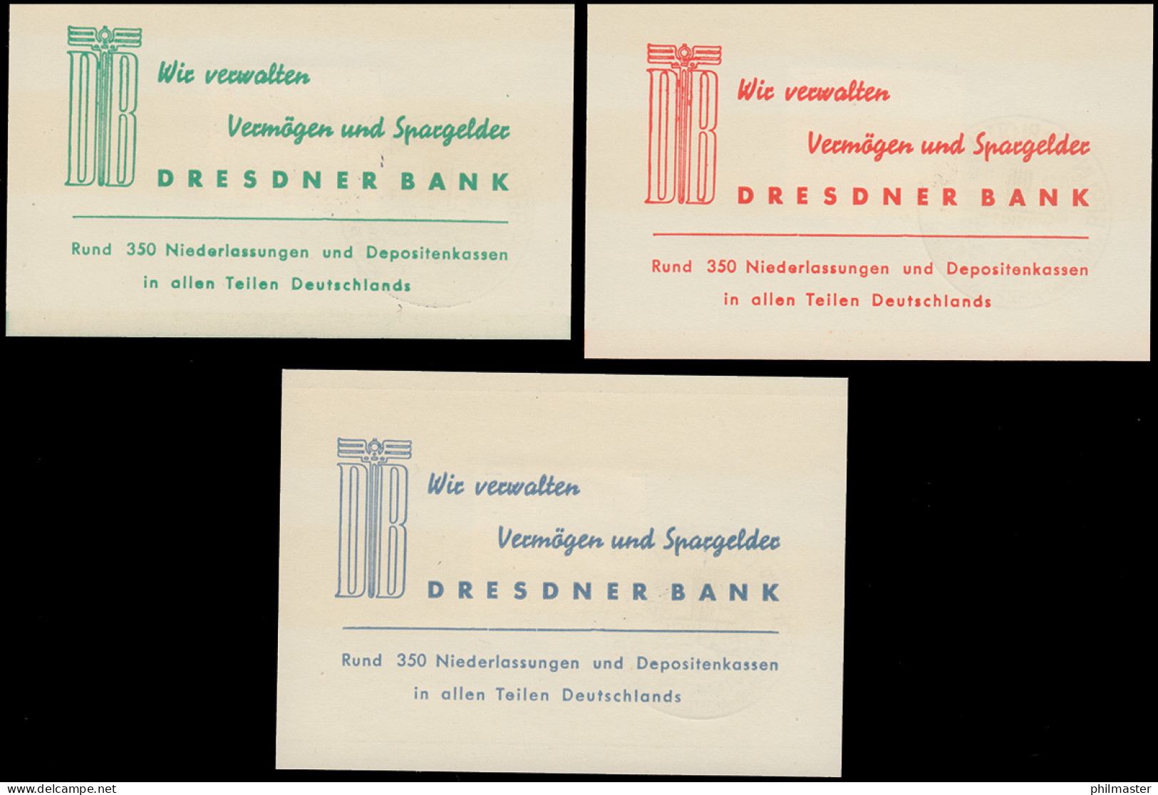 686-88 IAA Berlin 1939 Auf 3 Vorlagen/Gedenkblätter Dresdner Bank ESSt 17.2.1939 - Auto's