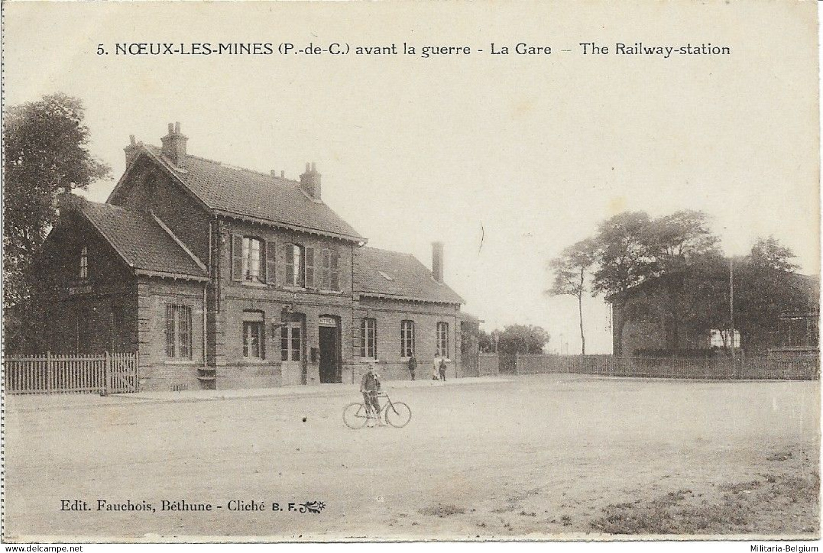 Noeux-les-Mines Avant La Guerre - La Gare / The Railway-station - Noeux Les Mines
