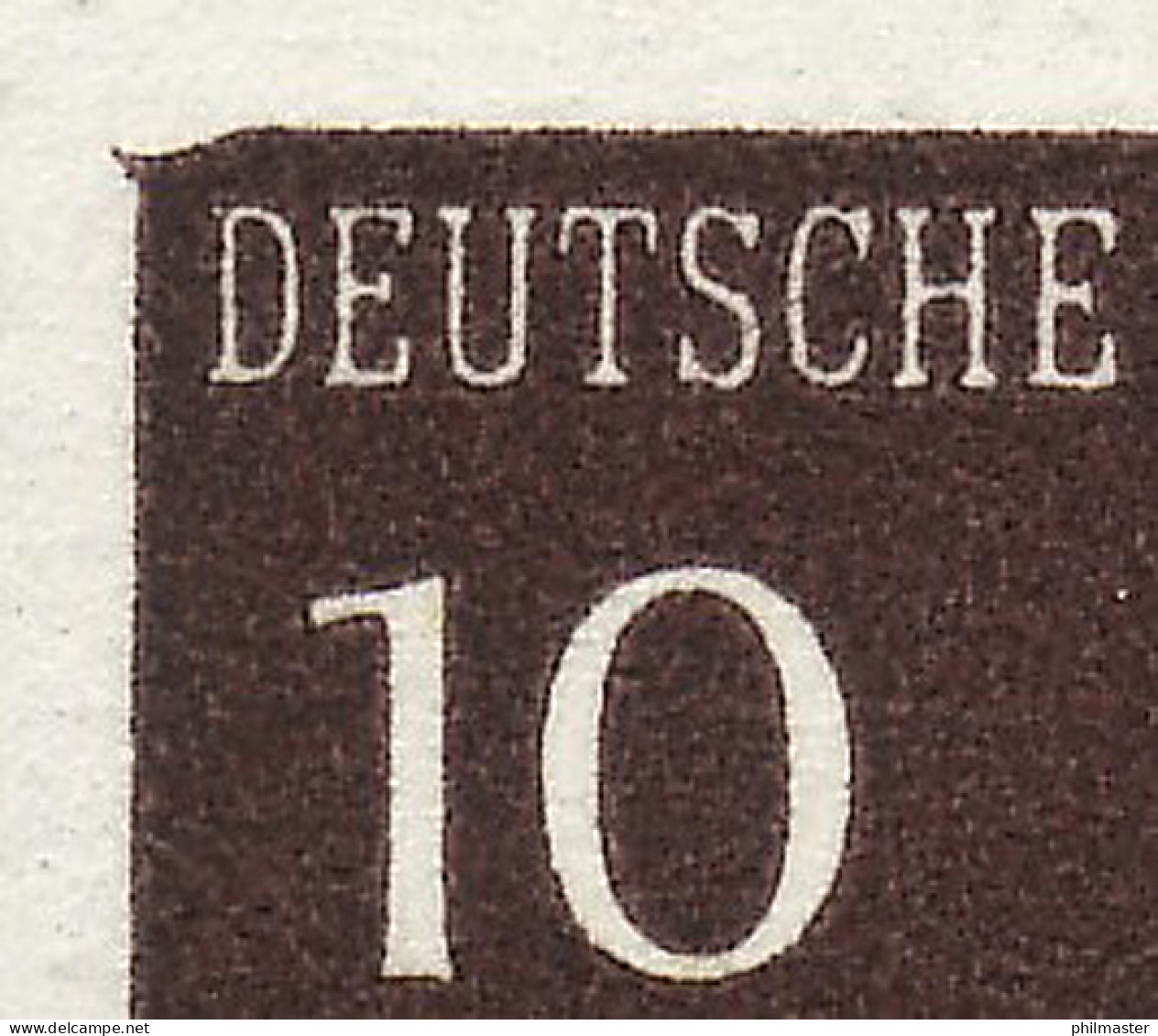 286I Brandenburger Tor 10 Pf Mit PLF I Abgeschrägte Bildecke ** - Abarten Und Kuriositäten