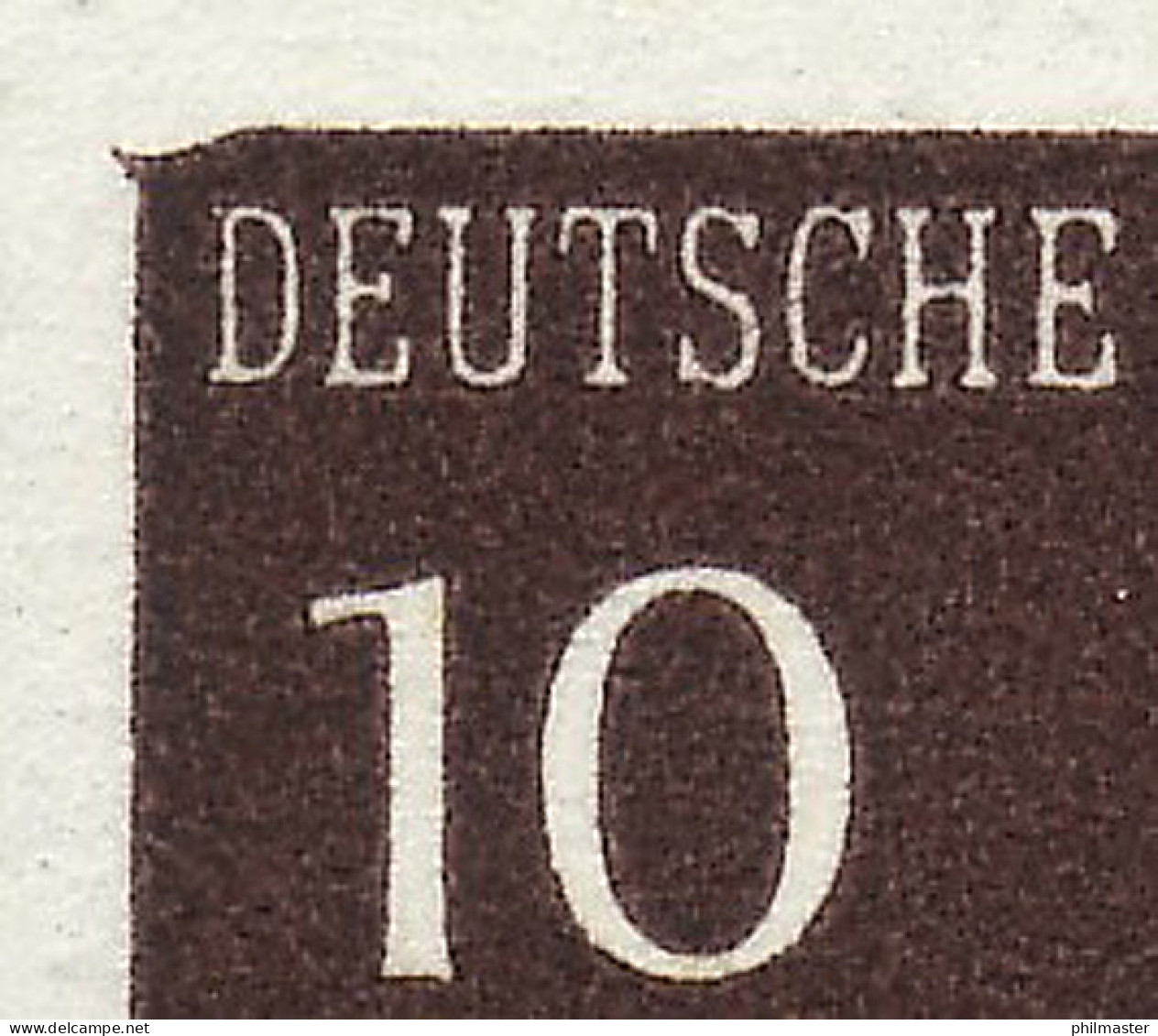 286I Brandenburger Tor 10 Pf Mit PLF I Abgeschrägte Bildecke ** - Variedades Y Curiosidades