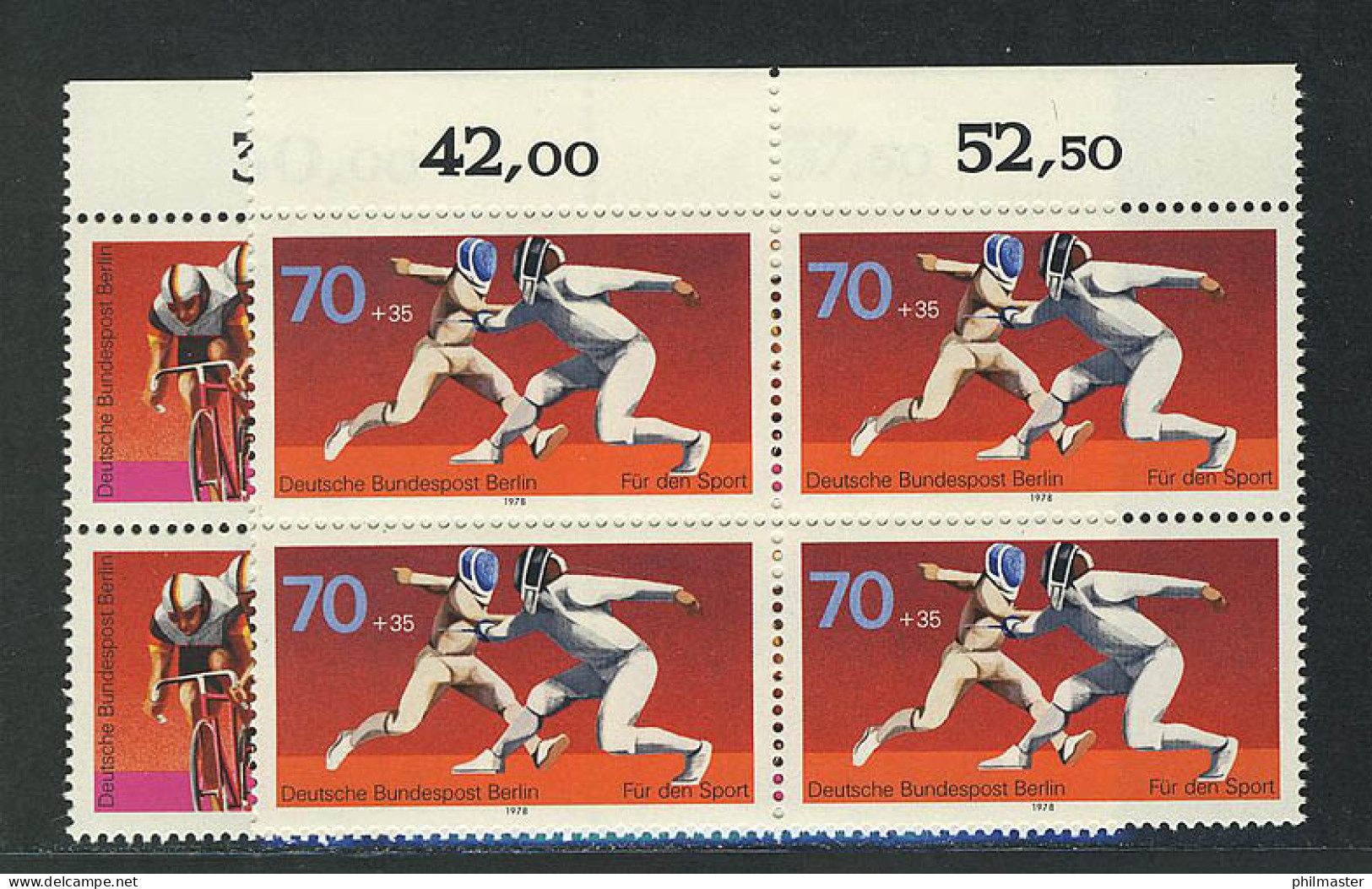 567-568 Sporthilfe 1978, OR-Vbl Satz ** - Unused Stamps