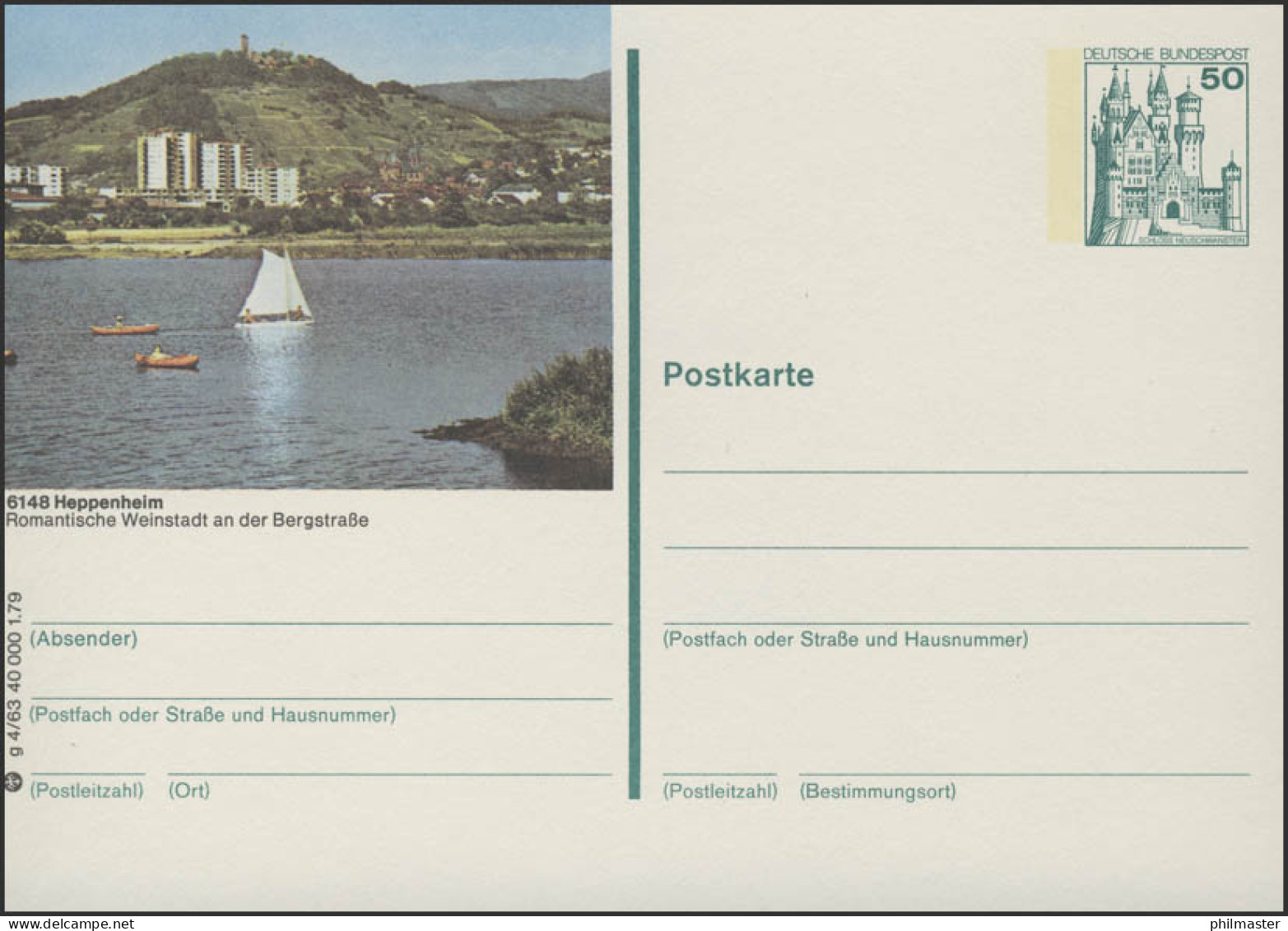 P129-g4/063 - 6148 Heppenheim, Bruchsee ** - Illustrated Postcards - Mint