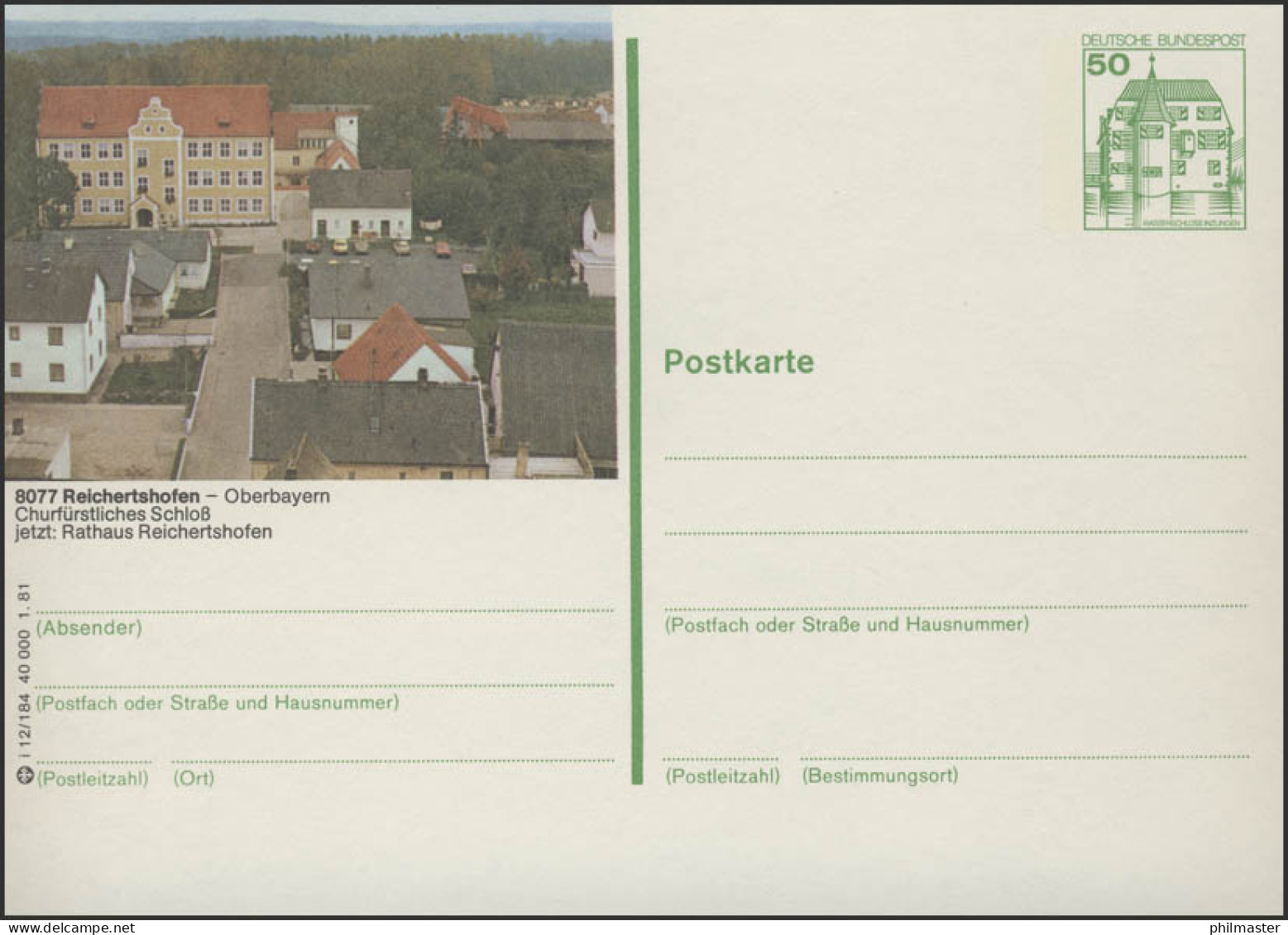 P134-i12/184 - 8077 Reichertshofen/Oberbayern ** - Bildpostkarten - Ungebraucht