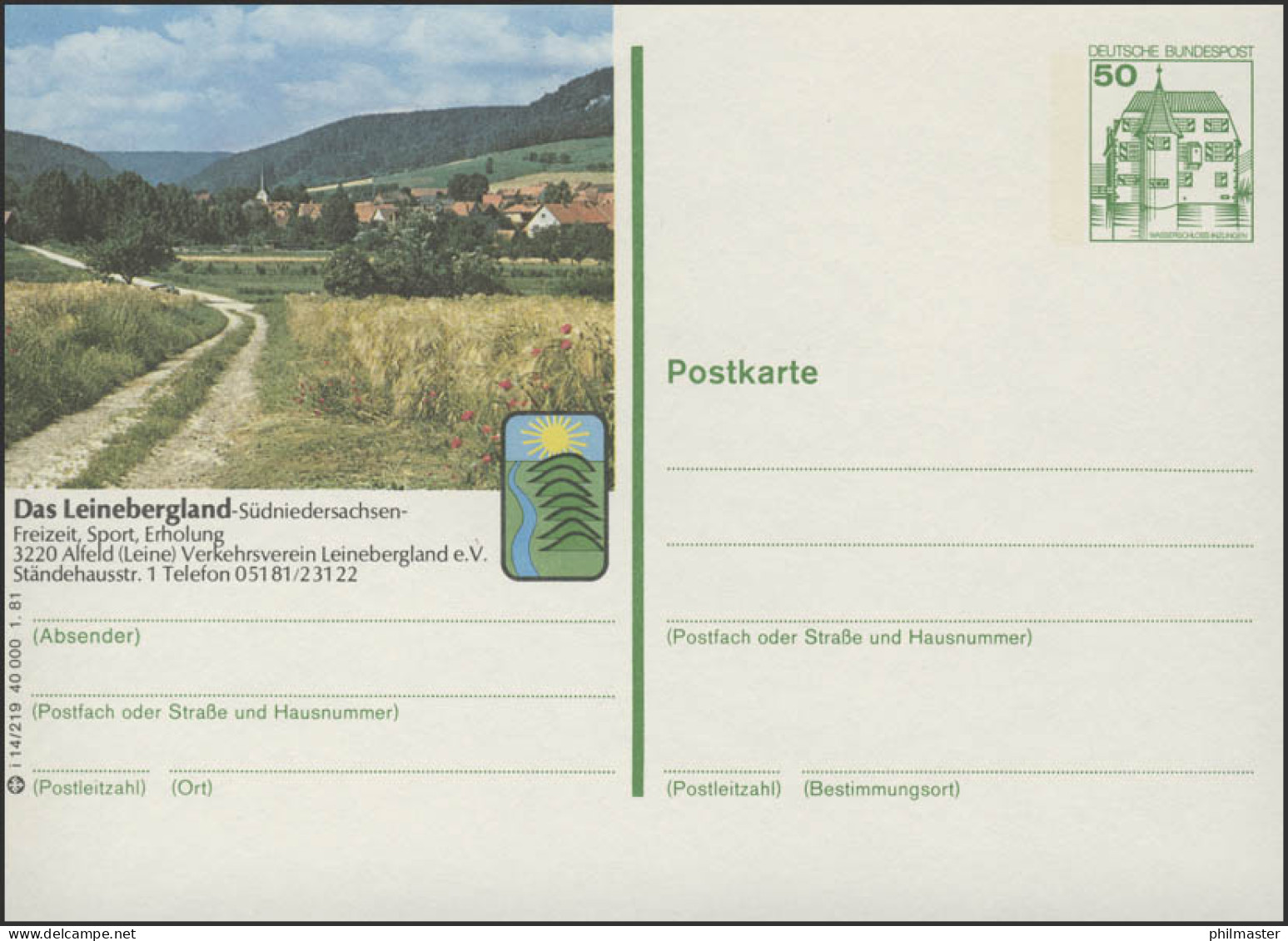 P134-i14/219 - 3220 Alfeld/Leine, Das Leinebergland ** - Illustrated Postcards - Mint