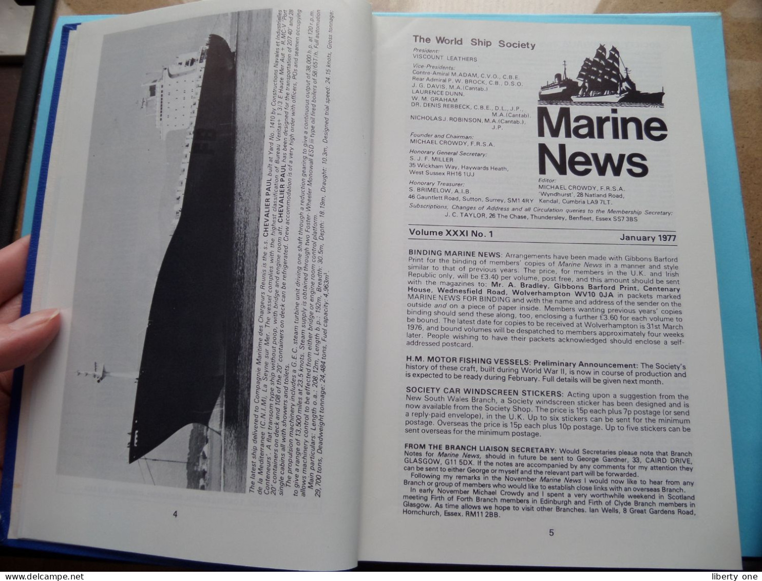 MARINE NEWS Edition 1977 January - Volume XXXI - N° 1 ( What You See Is What You Get ) Vol 31 Marine News ! - Transportation