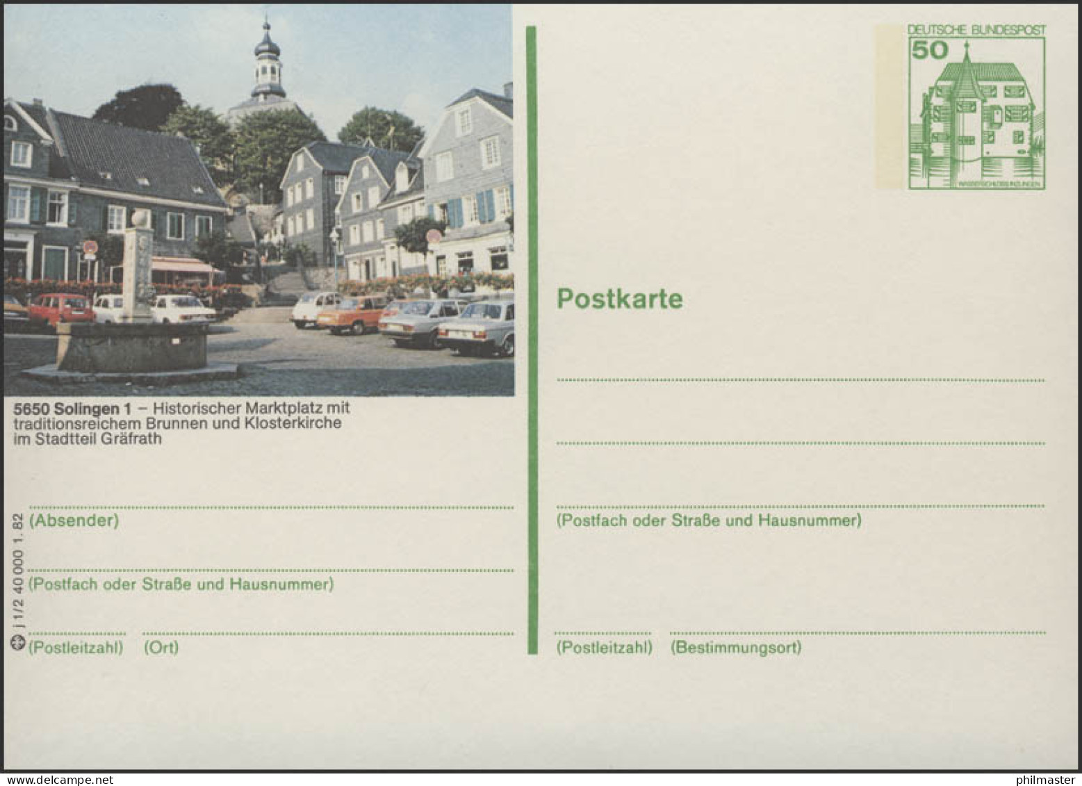 P134-j1/002 - 5650 Solingen-Gräfrath ** - Illustrated Postcards - Mint