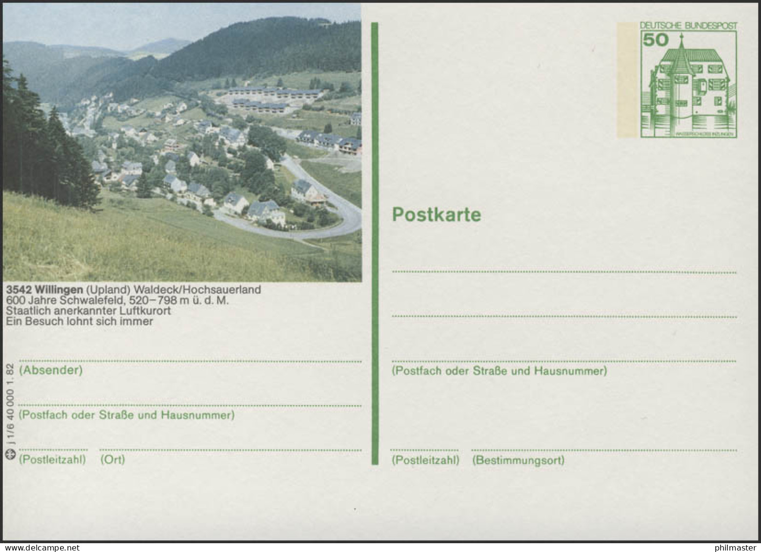 P134-j1/006 - 3542 Willingen/Upland, Ortsansicht ** - Geïllustreerde Postkaarten - Ongebruikt