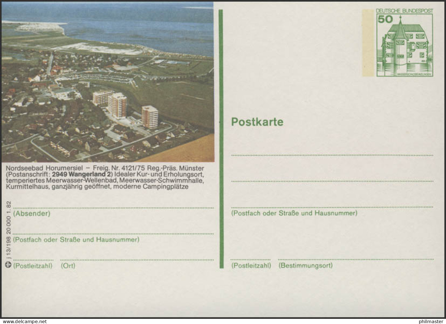 P134-j13/198 - 2949 Wangerland/Horumersiel ** - Geïllustreerde Postkaarten - Ongebruikt