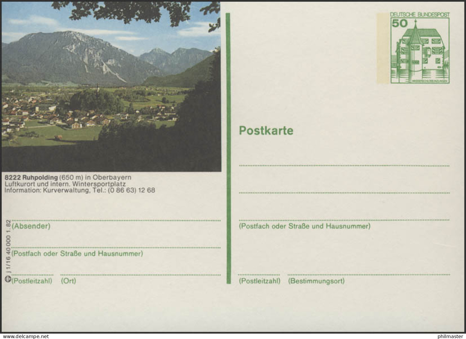 P134-j1/016 - 8222 Ruhpolding, Panorama ** - Illustrated Postcards - Mint