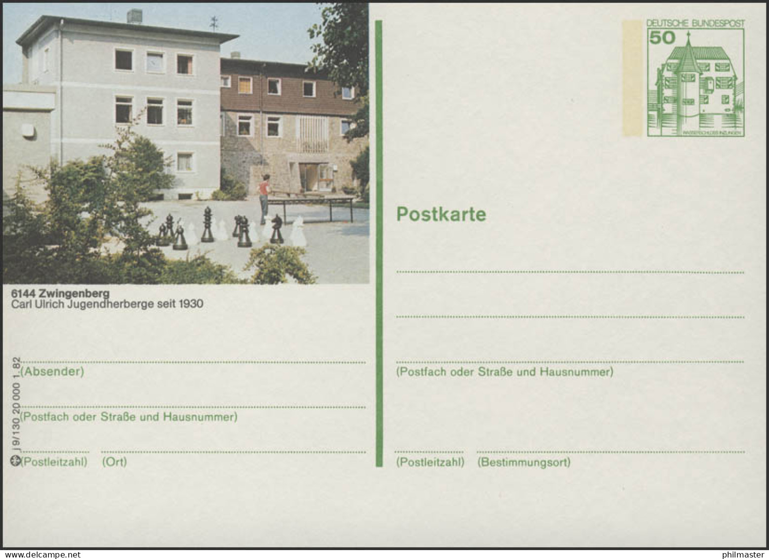 P134-j9/130 - 6144 Zwingenberg, Jugendherberge ** - Cartes Postales Illustrées - Neuves