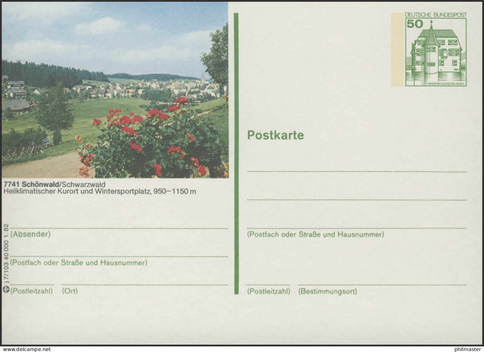 P134-j7/103 - 7741 Schönwald, Panorama ** - Cartes Postales Illustrées - Neuves