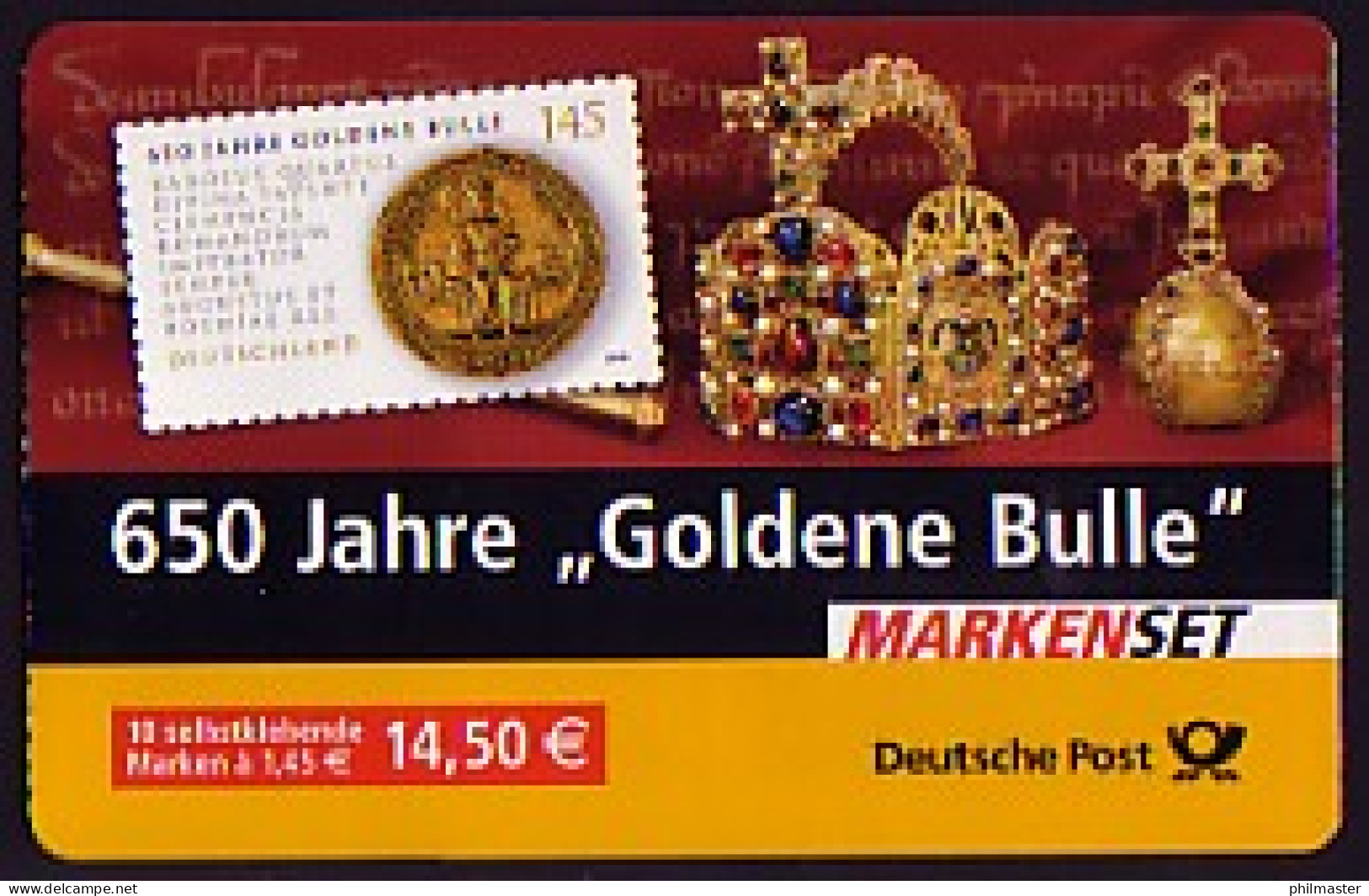 62IbB MH Goldene Bulle, Mit Gelber Fluoreszenz, ** Postfrisch - 2001-2010