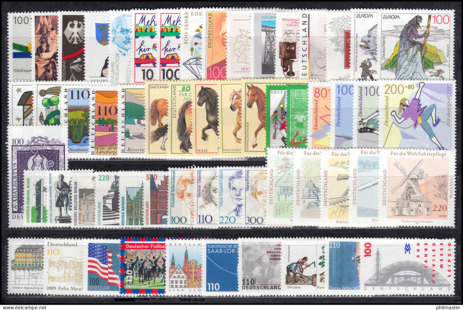 1895-1964 Bund-Jahrgang 1997 Komplett Postfrisch ** - Colecciones Anuales