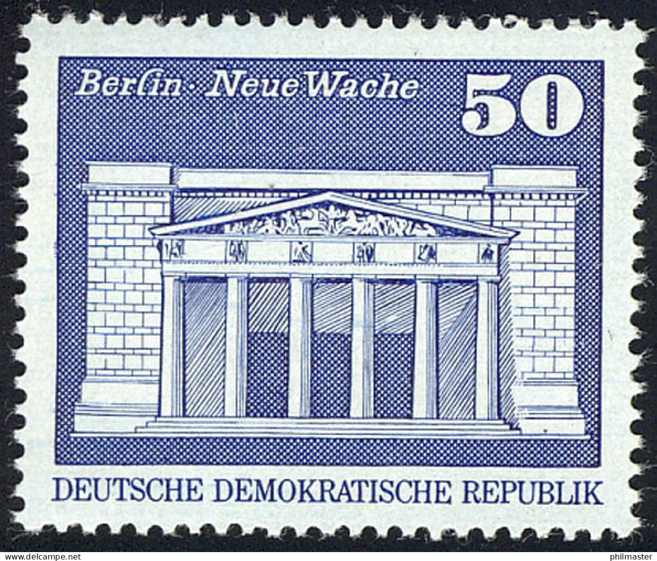 1880 Aufbau In Der DDR Großformat 50 Pf ** Postfrisch - Neufs