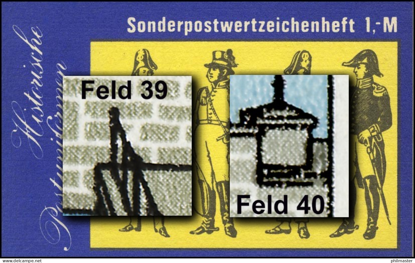 SMHD 25 II Postuniformen Mit PLF 2972, Felder 39 Und 40, ** - Booklets